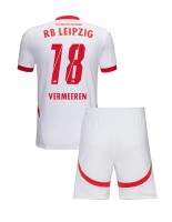 RB Leipzig Arthur Vermeeren #18 Domácí dres pro děti 2024-25 Krátký Rukáv (+ trenýrky)